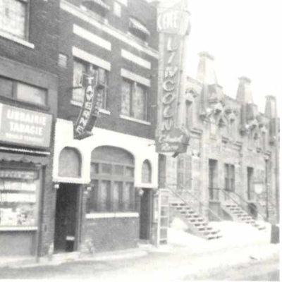 Enseigne du Café Lincoln. Source Photo : Ciao!, numéro de juin 1973. Collection des Archives gaies du Québec.